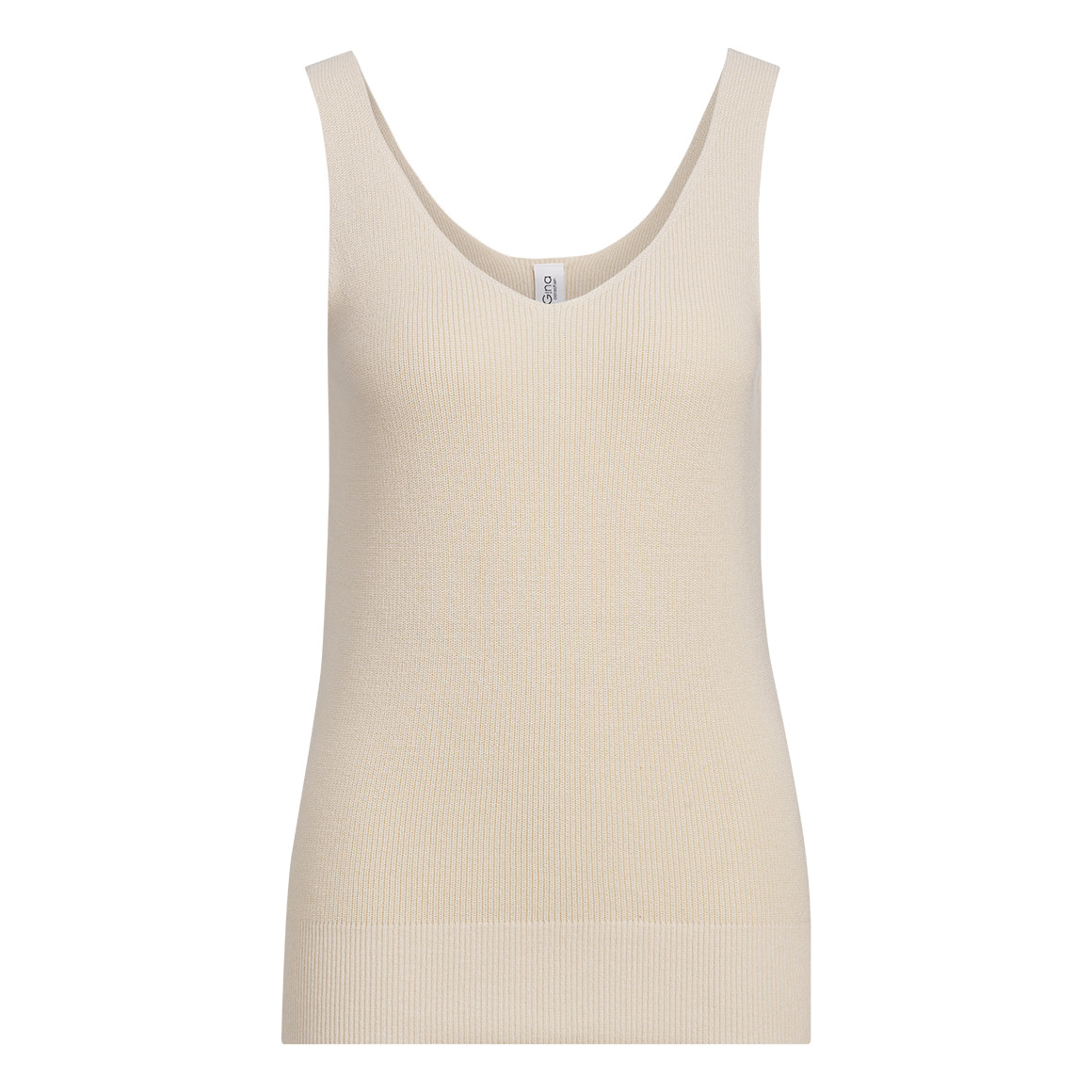 Damen Stricktop mit Rippstruktur