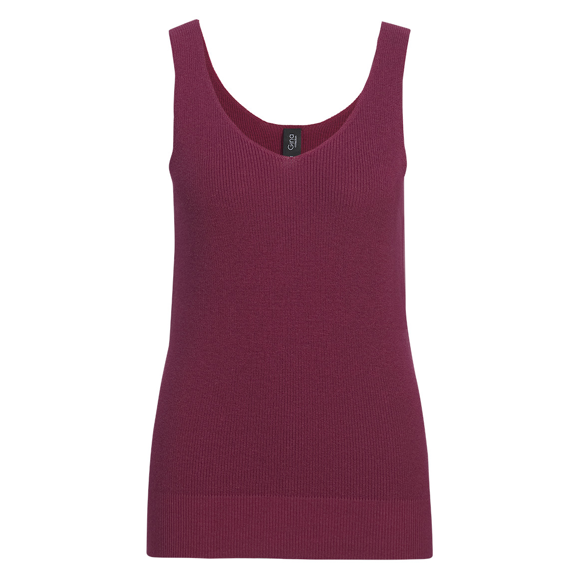 Damen Stricktop mit Rippstruktur