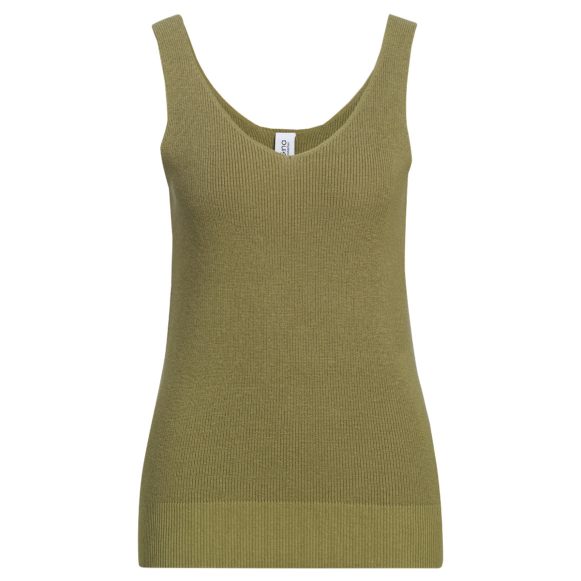 Damen Stricktop mit Rippstruktur