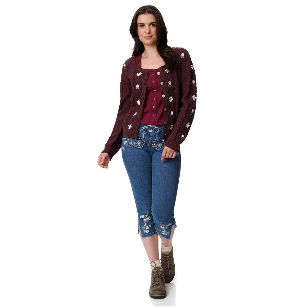 Damen Strickjacke im Oktoberfest-Design