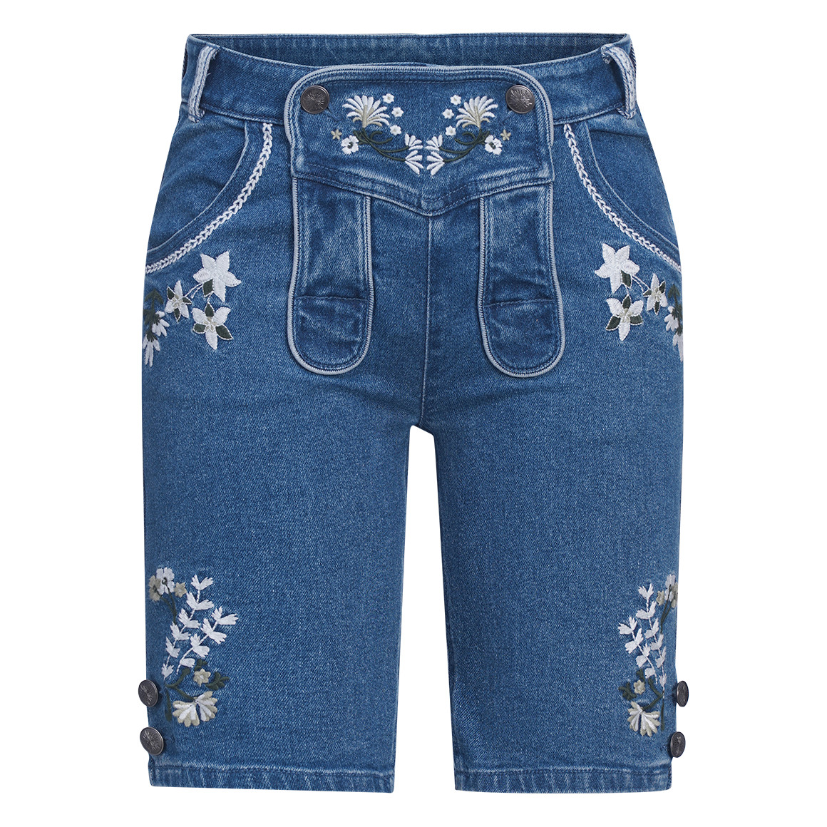 Damen Trachtenshorts mit Stickereien
