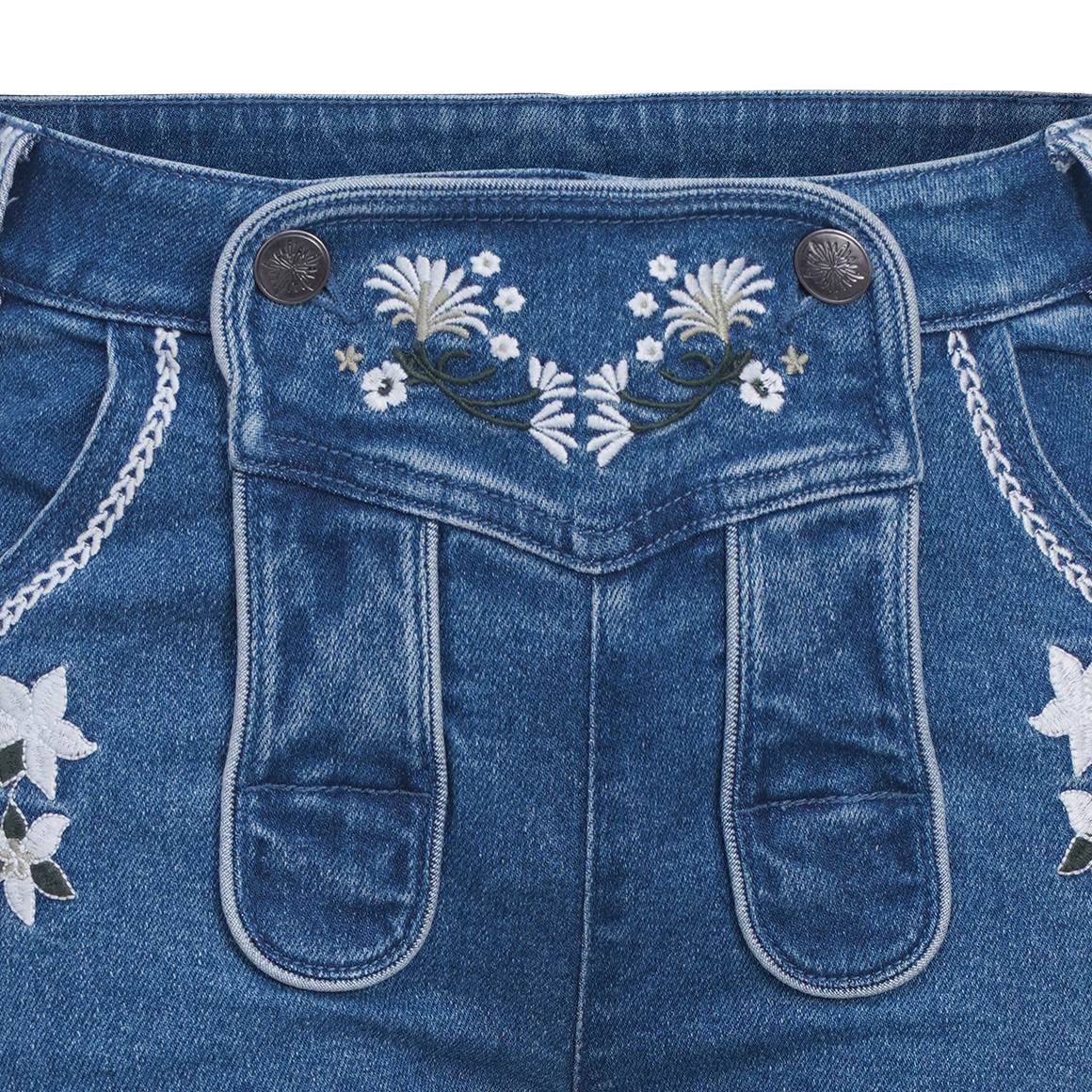 Damen Trachtenshorts mit Stickereien