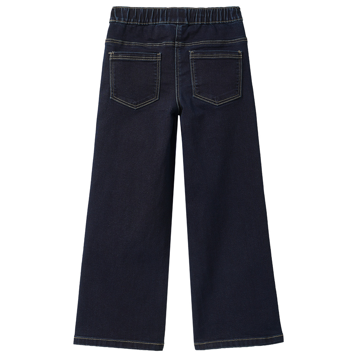 3 Mädchen Wide-Leg-Jeans mit Stretch-Bund