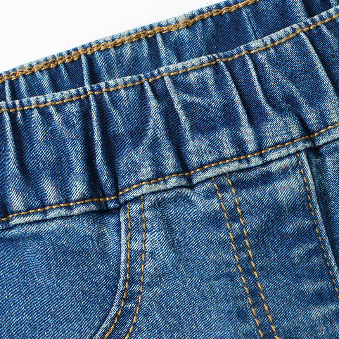 3 Mädchen Wide-Leg-Jeans mit Stretch-Bund