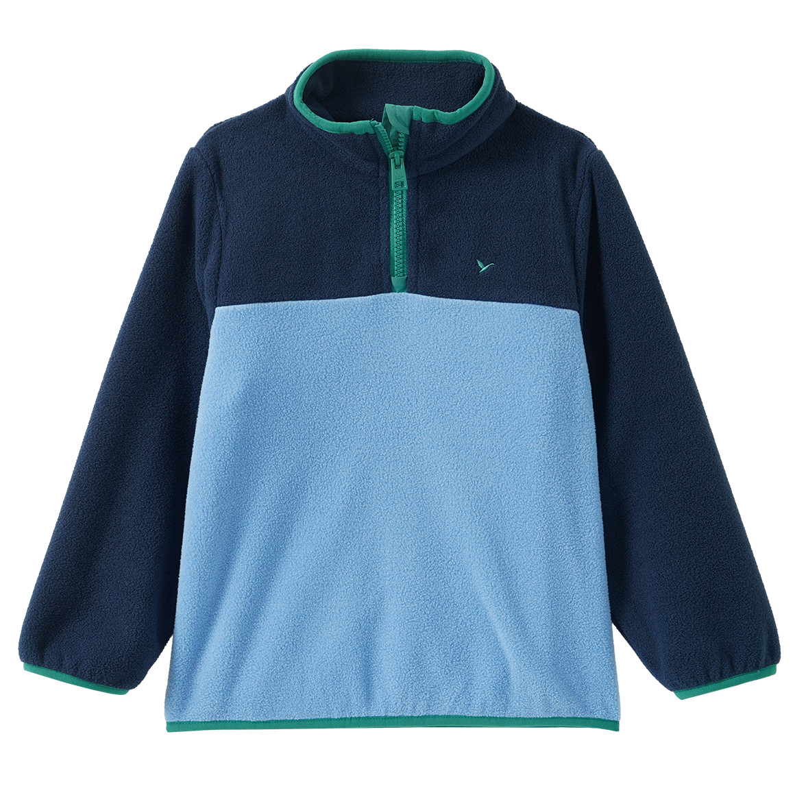 Jungen Fleecepullover mit Farbteilern