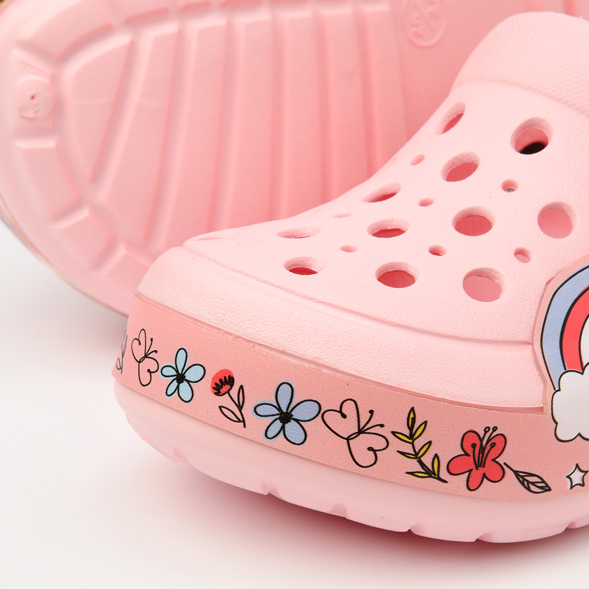 Baby Badesandalen mit Regenbogen-Motiv