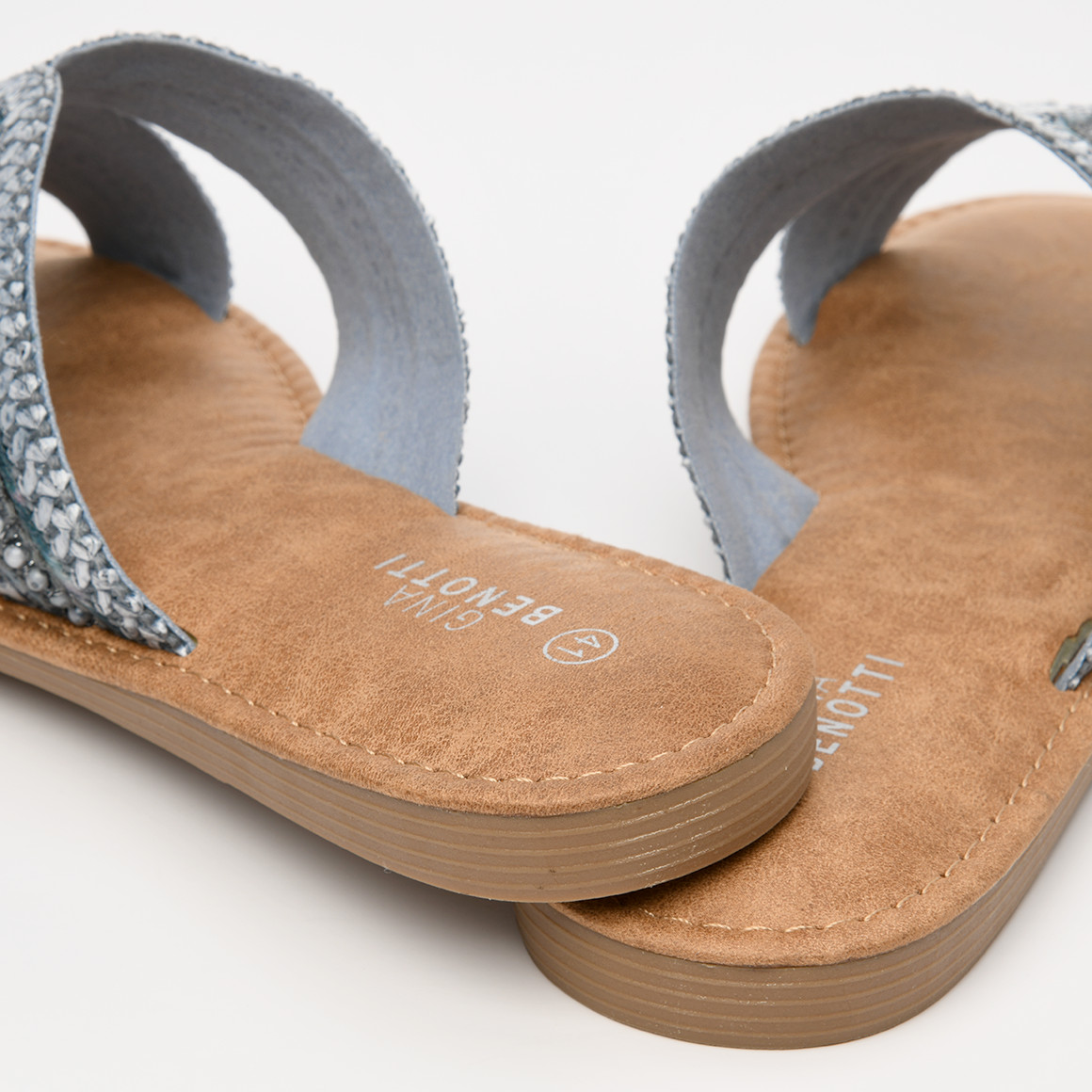 Damen Sandalen mit Zierperlen