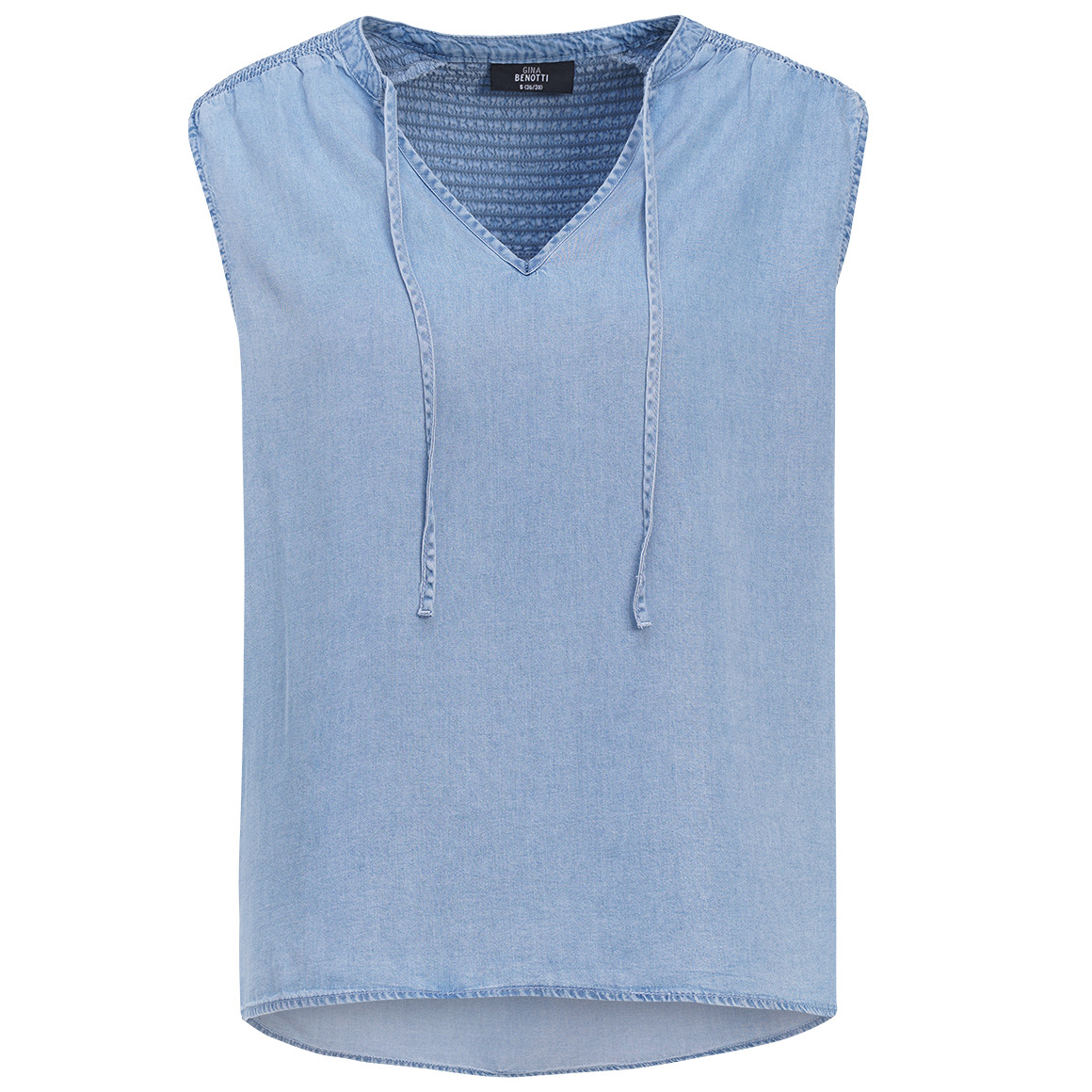 Damen Bluse in Denim-Optik