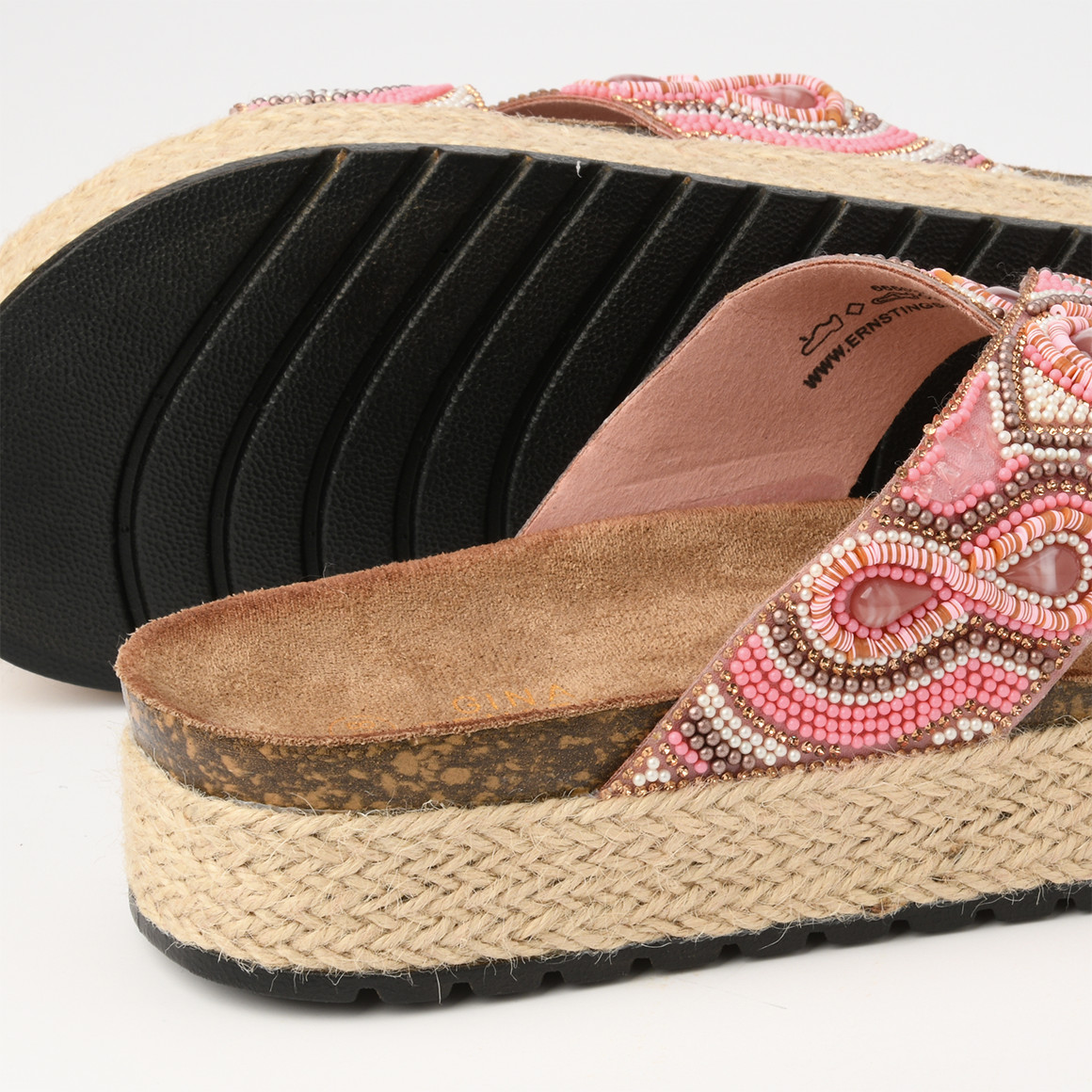 Damen Sandalen mit Perlen