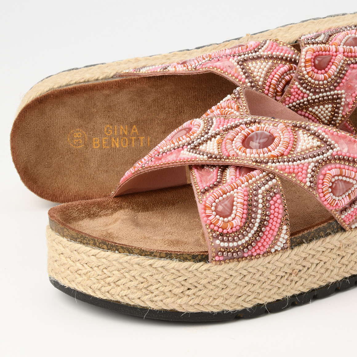 Damen Sandalen mit Perlen
