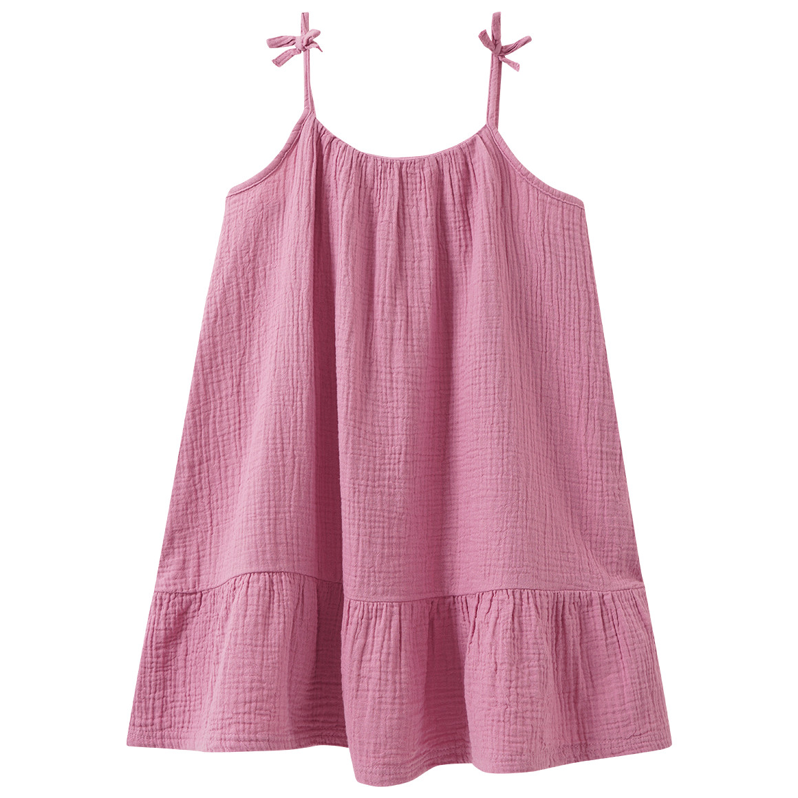 Mädchen Musselin-Kleid mit Spaghettiträgern