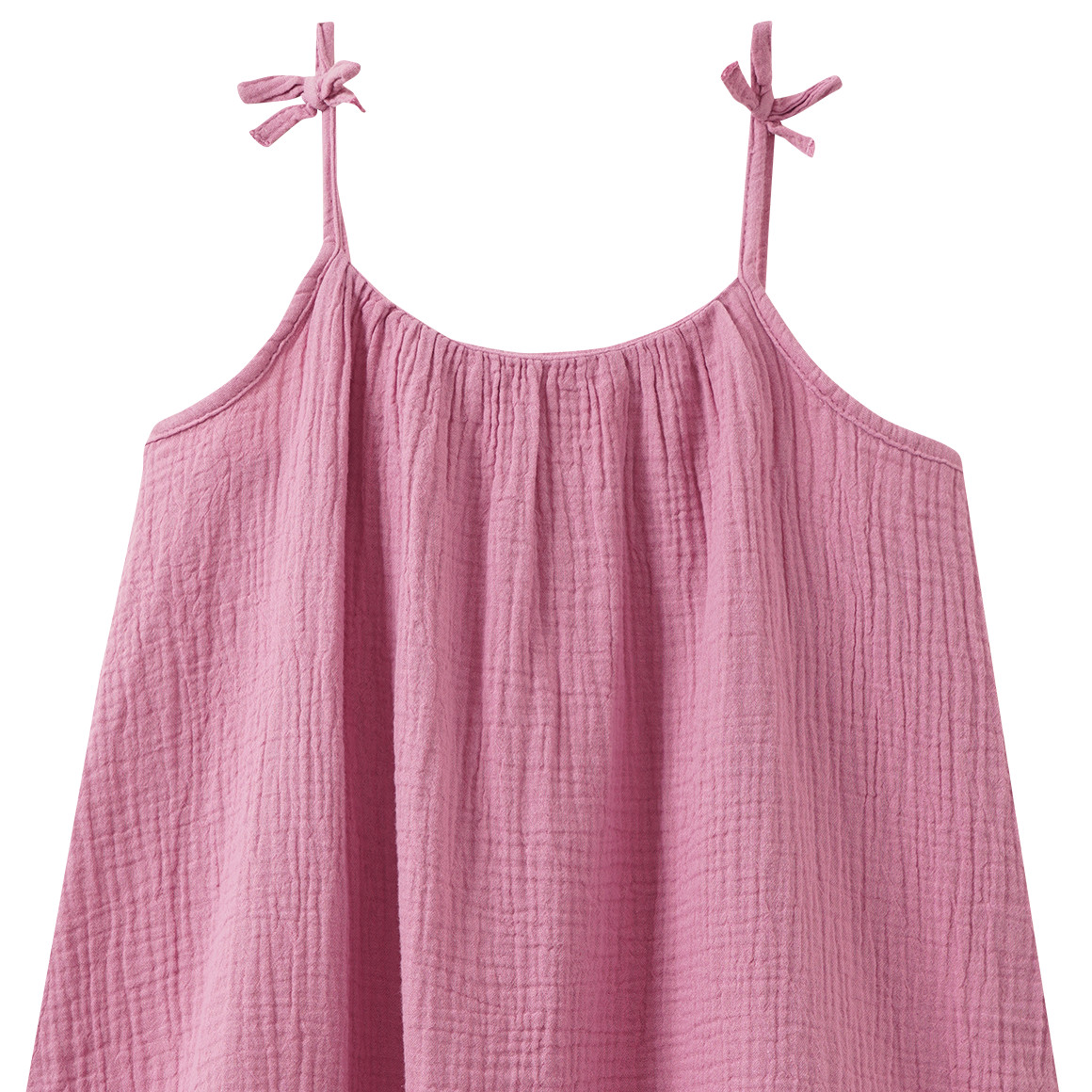 Mädchen Musselin-Kleid mit Spaghettiträgern