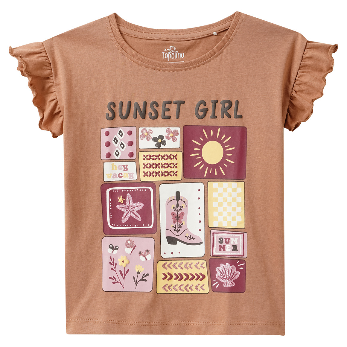 Mädchen T-Shirt mit Prints