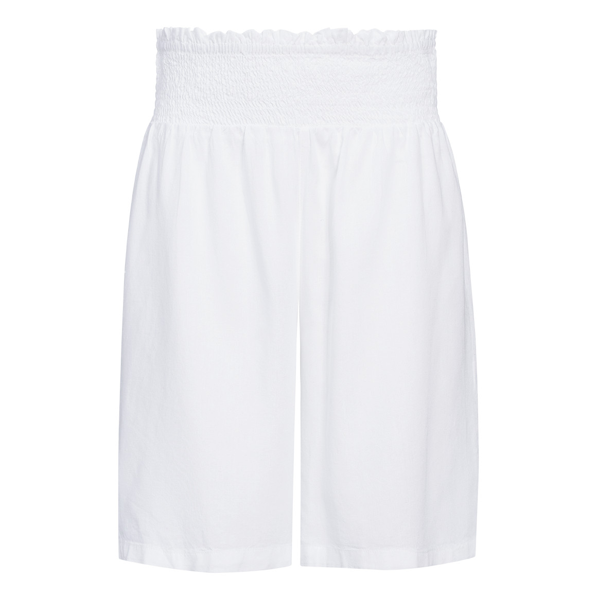 Damen Bermuda-Shorts aus Viskose-Leinen-Mix