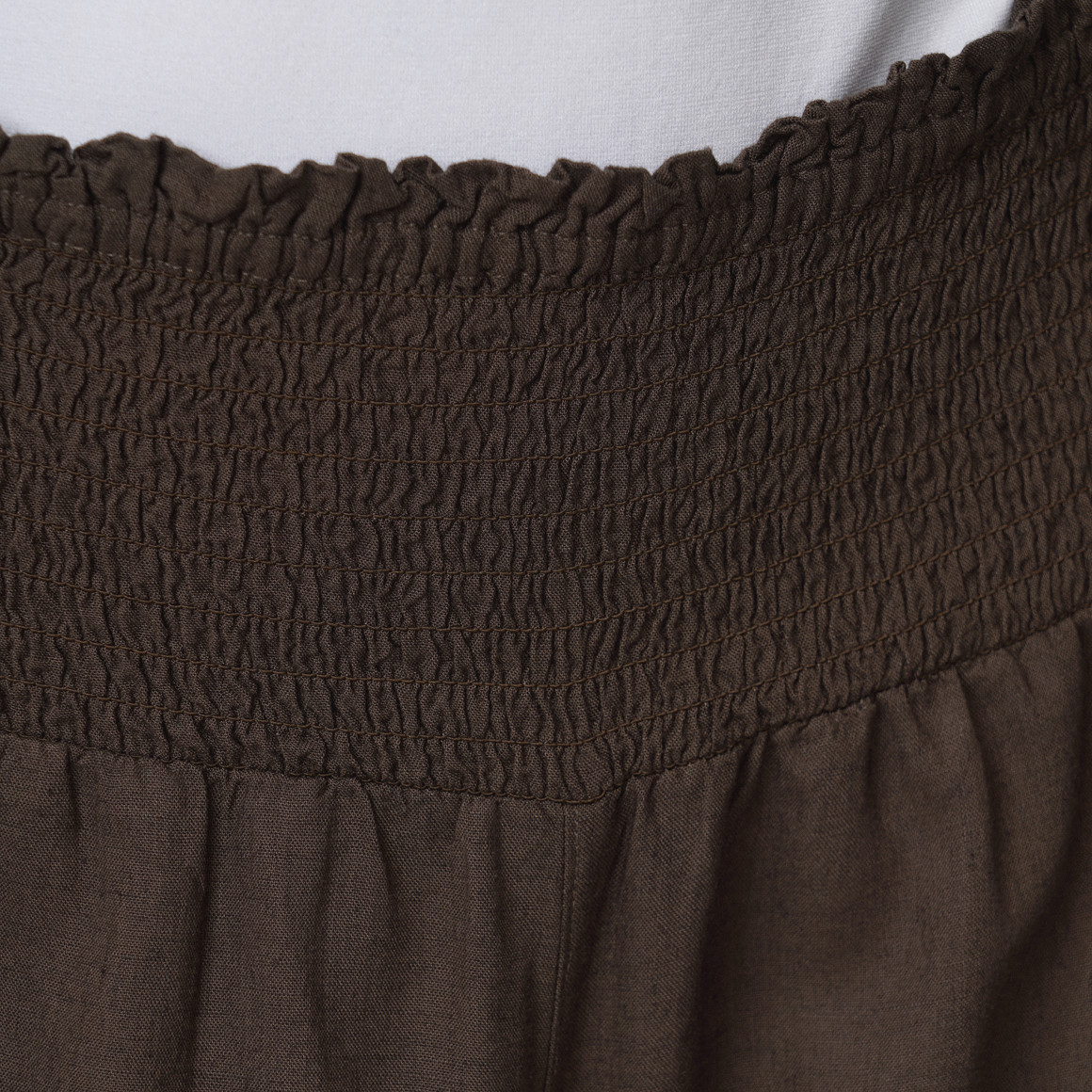 Damen Bermuda-Shorts aus Viskose-Leinen-Mix
