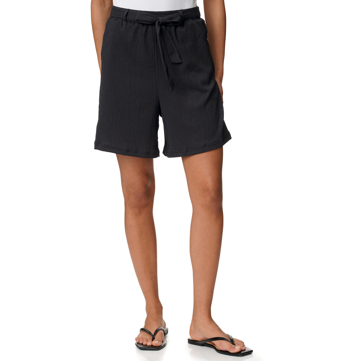 Damen Shorts in Crinkle-Optik