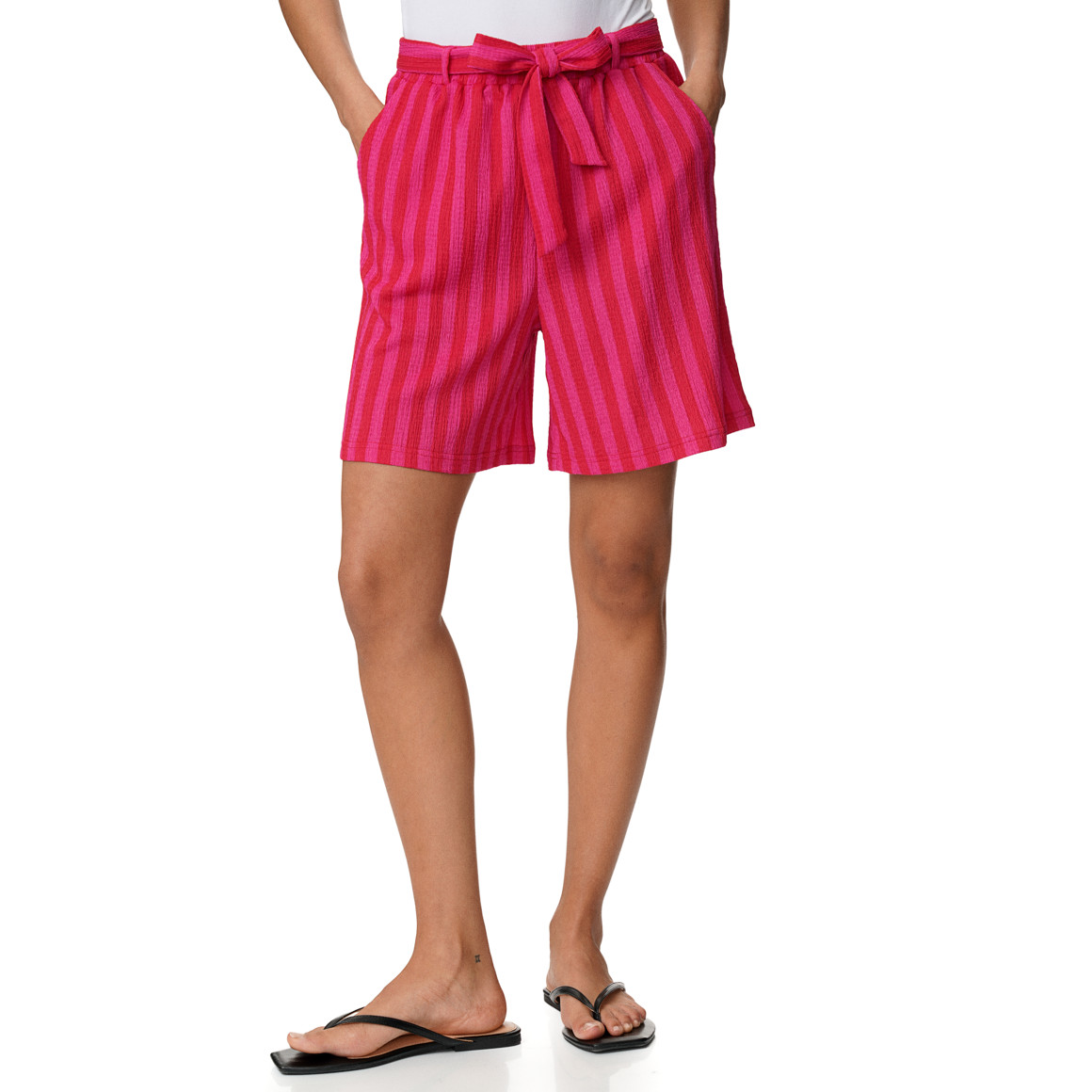 Damen Shorts in Crinkle-Optik