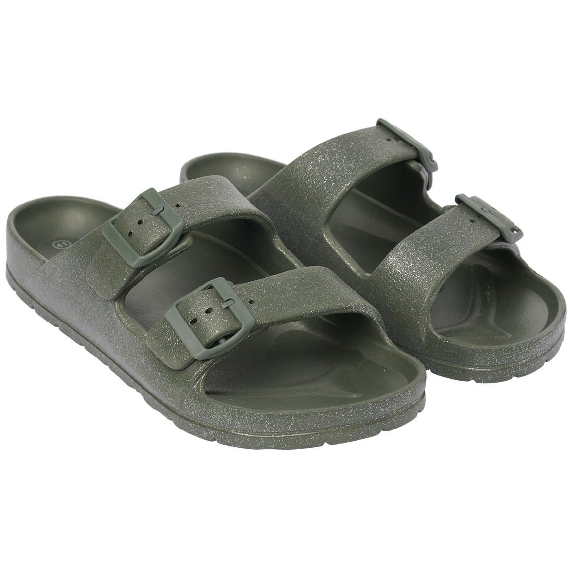 Damen Badesandalen unifarben