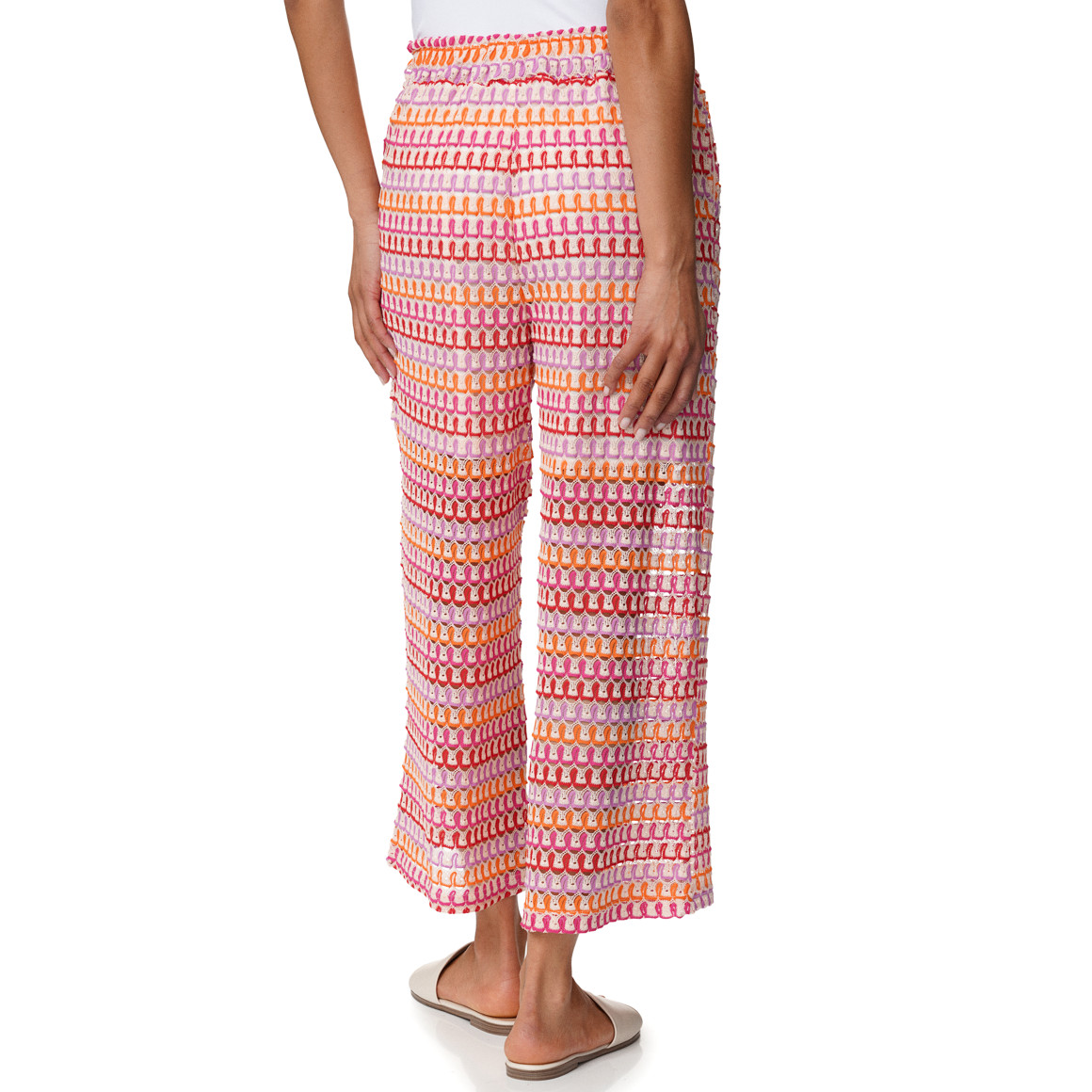 Damen Strickhose in Häkel-Optik