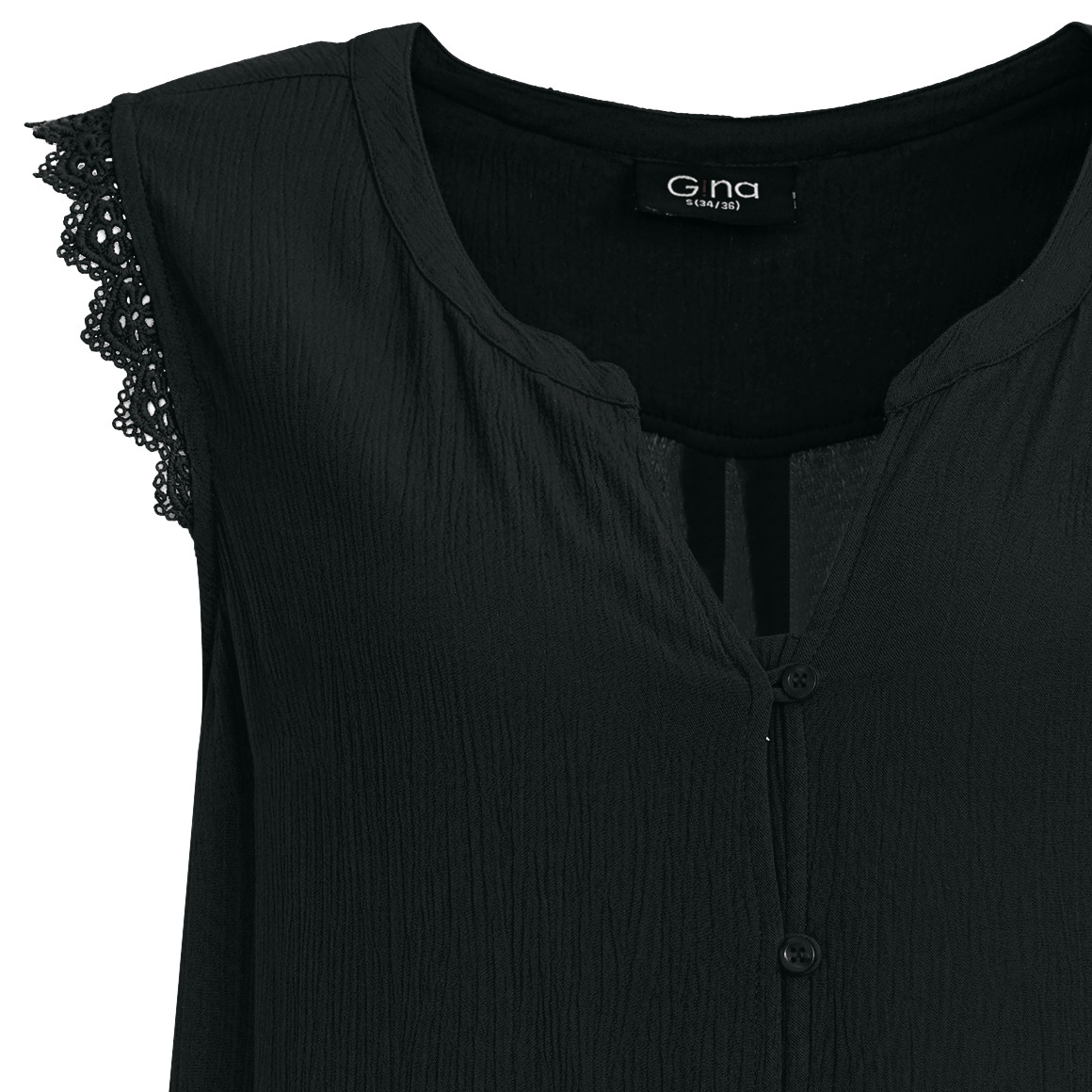Damen Blusentop mit Knopfleiste