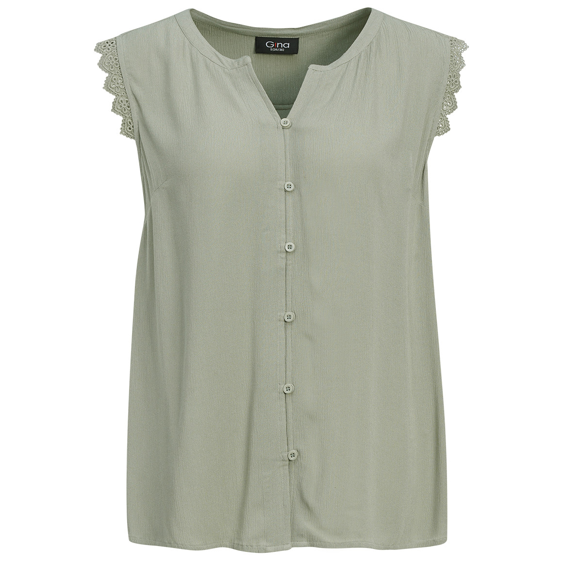 Damen Blusentop mit Knopfleiste