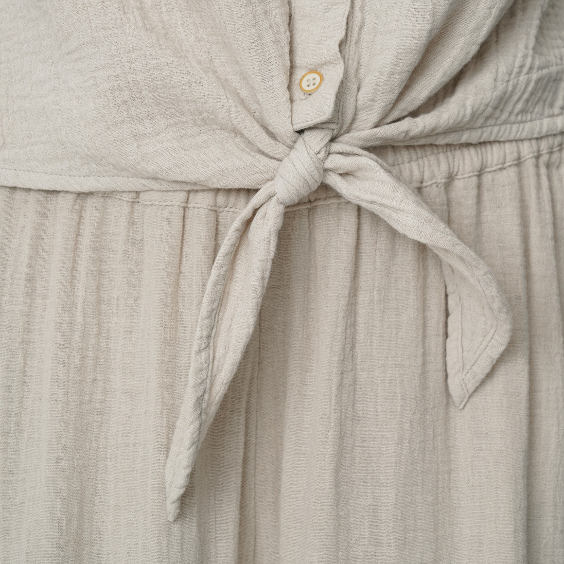 Damen Musselin-Bluse mit Knotendetail