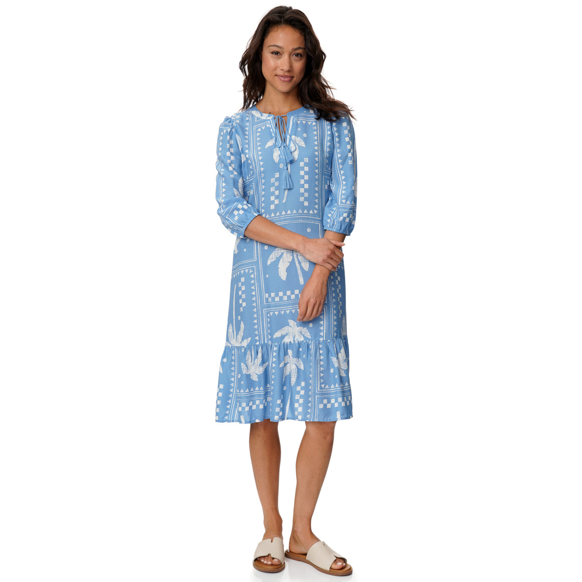 Damen Kleid mit Allover-Muster