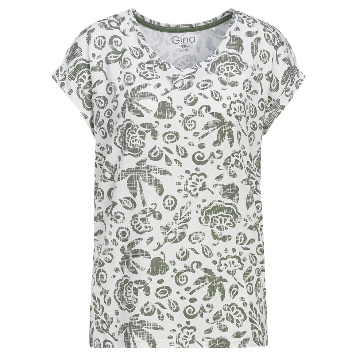 Damen T-Shirt mit Allover-Print