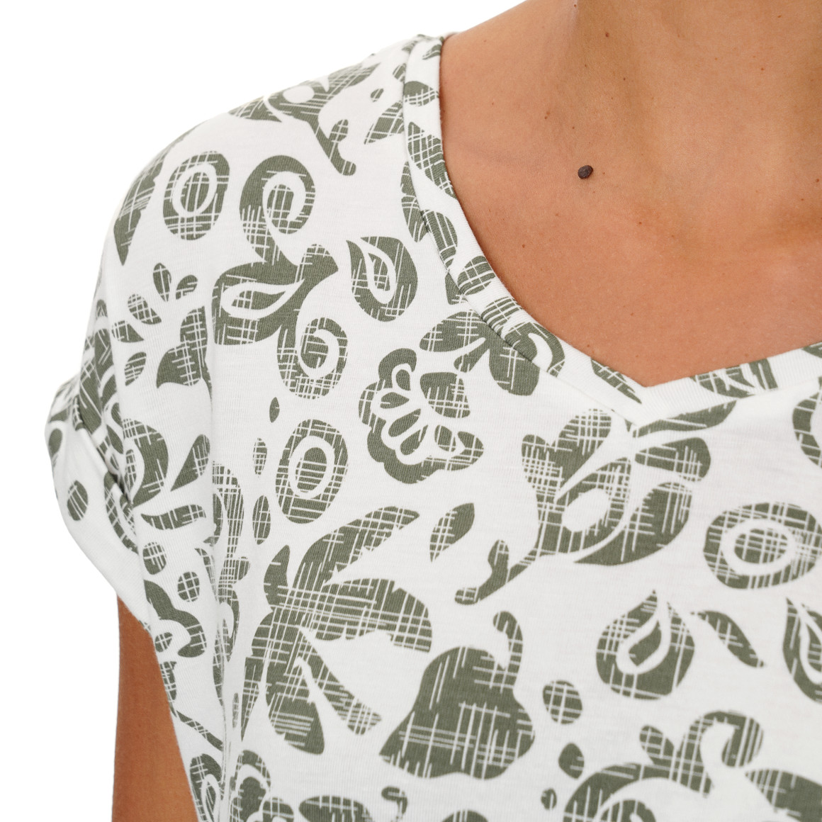 Damen T-Shirt mit Allover-Print