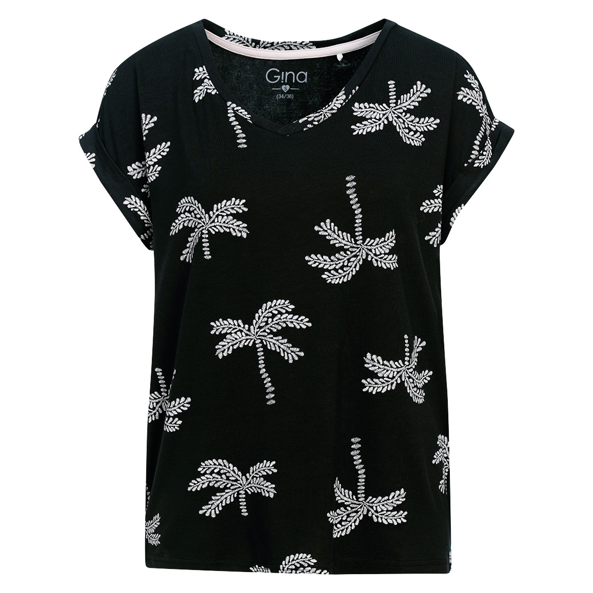 Damen T-Shirt mit Allover-Print