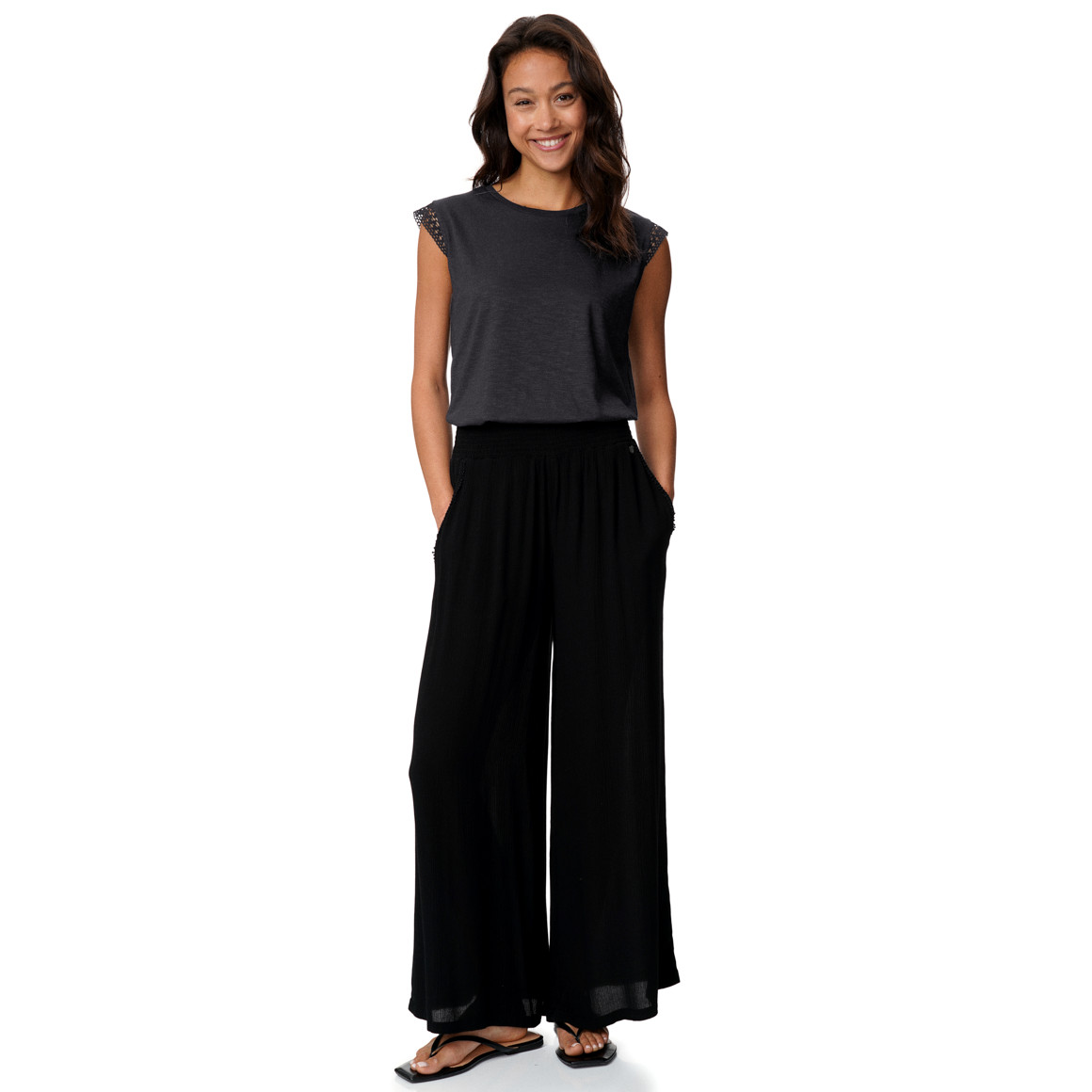 Damen Top mit Flammgarn