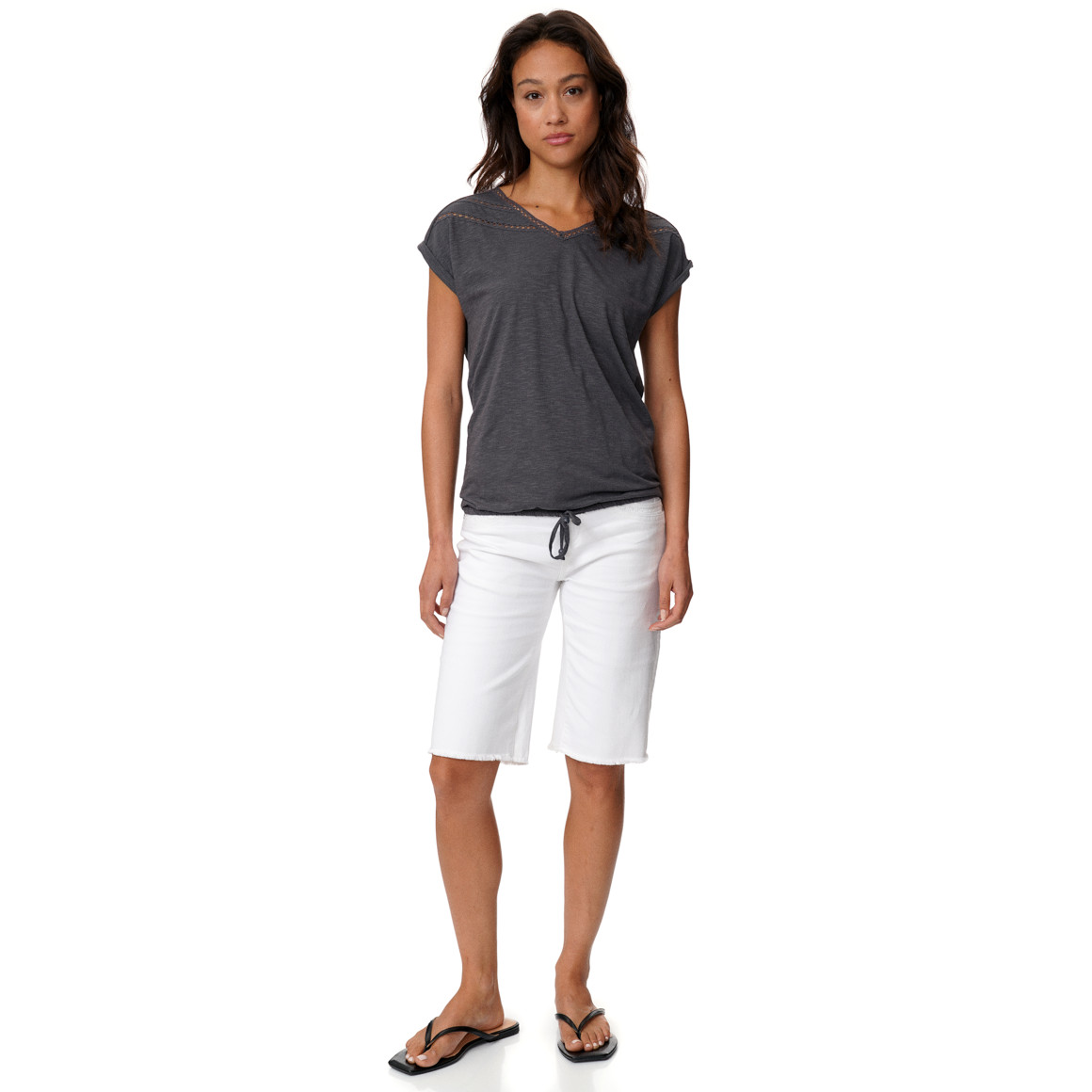 Damen T-Shirt mit Knotendetail