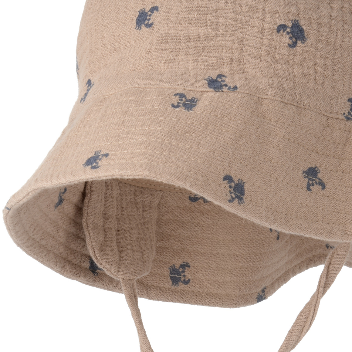 Baby Musselin-Hut mit Ohrenklappen