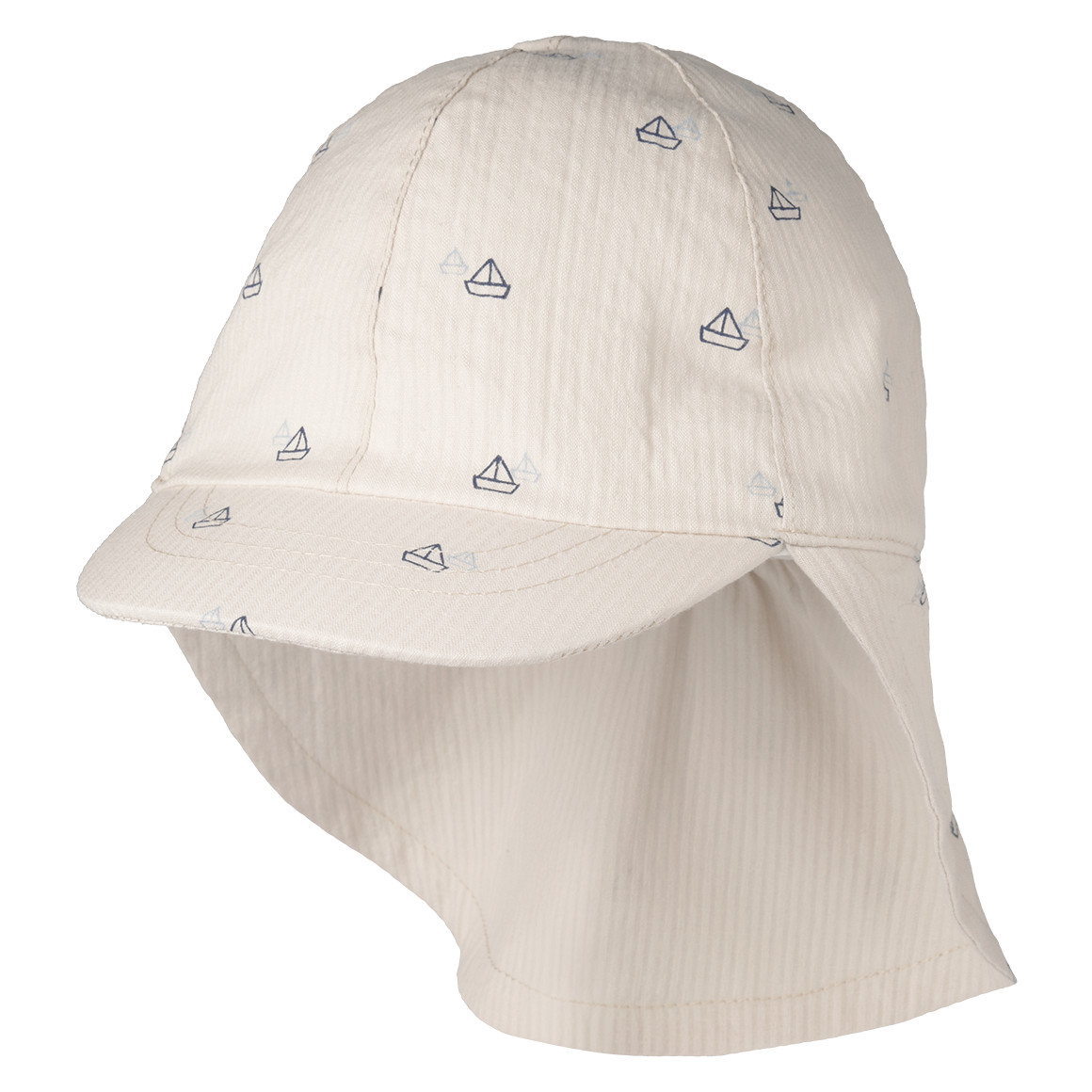 Baby Nackenkappe mit Schiffs-Motiven