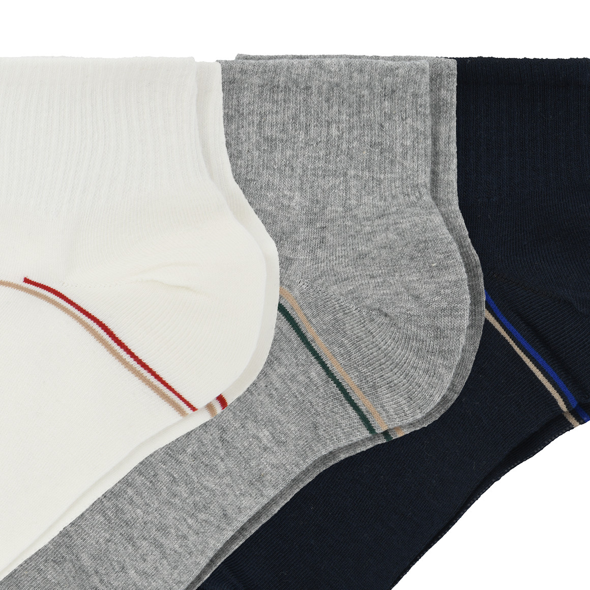 3 Paar Herren Sneaker-Socken knöchelhoch