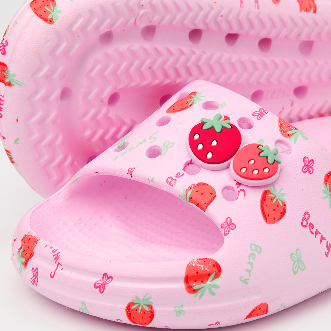 Mädchen Badeschuhe mit Erdbeeren