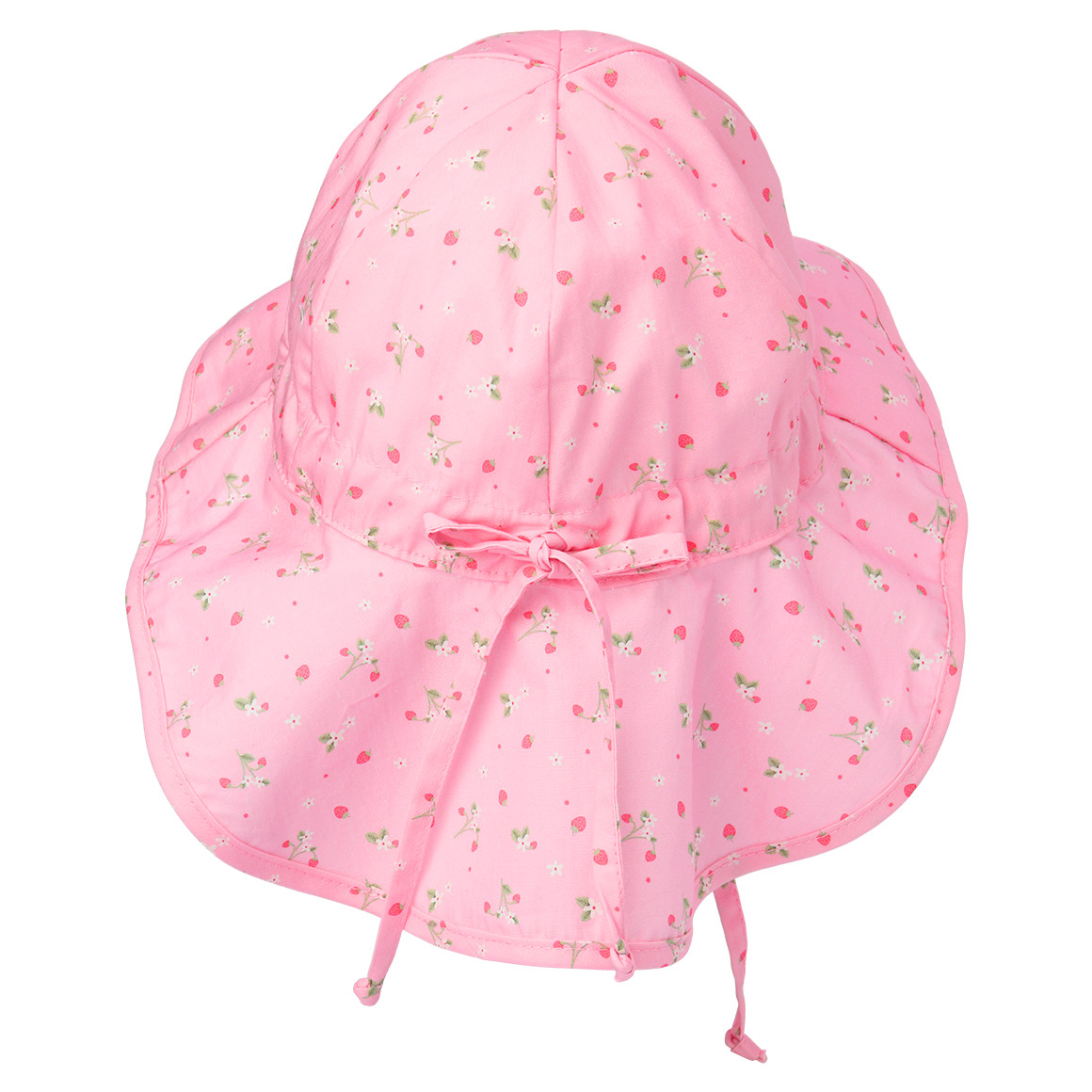 Baby Nackenkappe mit Erdbeer-Allover