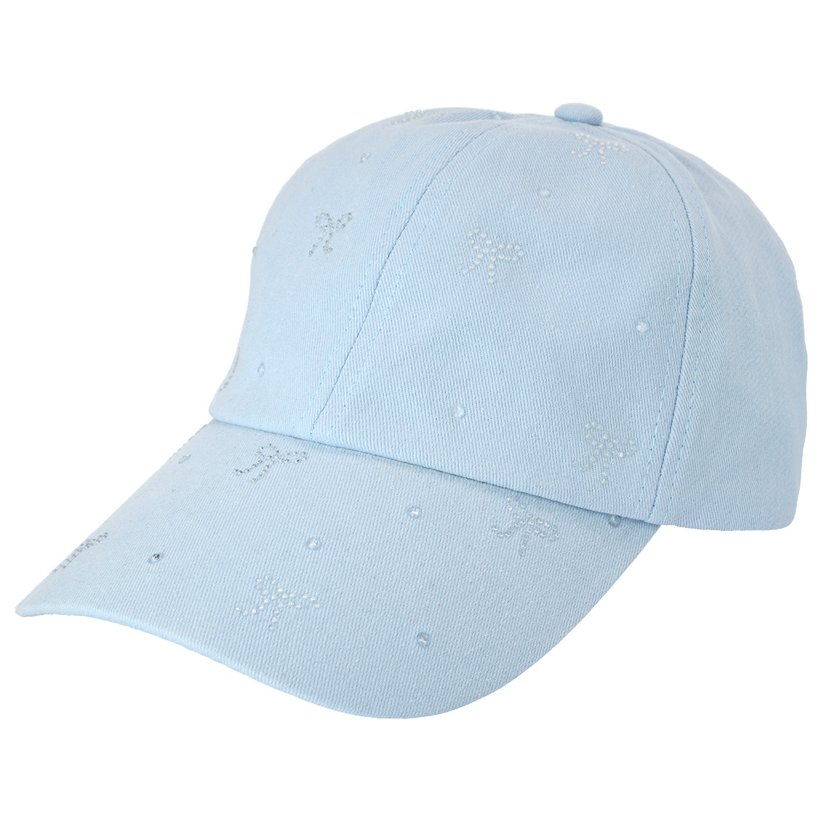 Damen Kappe mit Glitzersteinchen