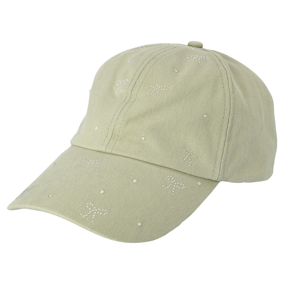 Damen Kappe mit Glitzersteinchen