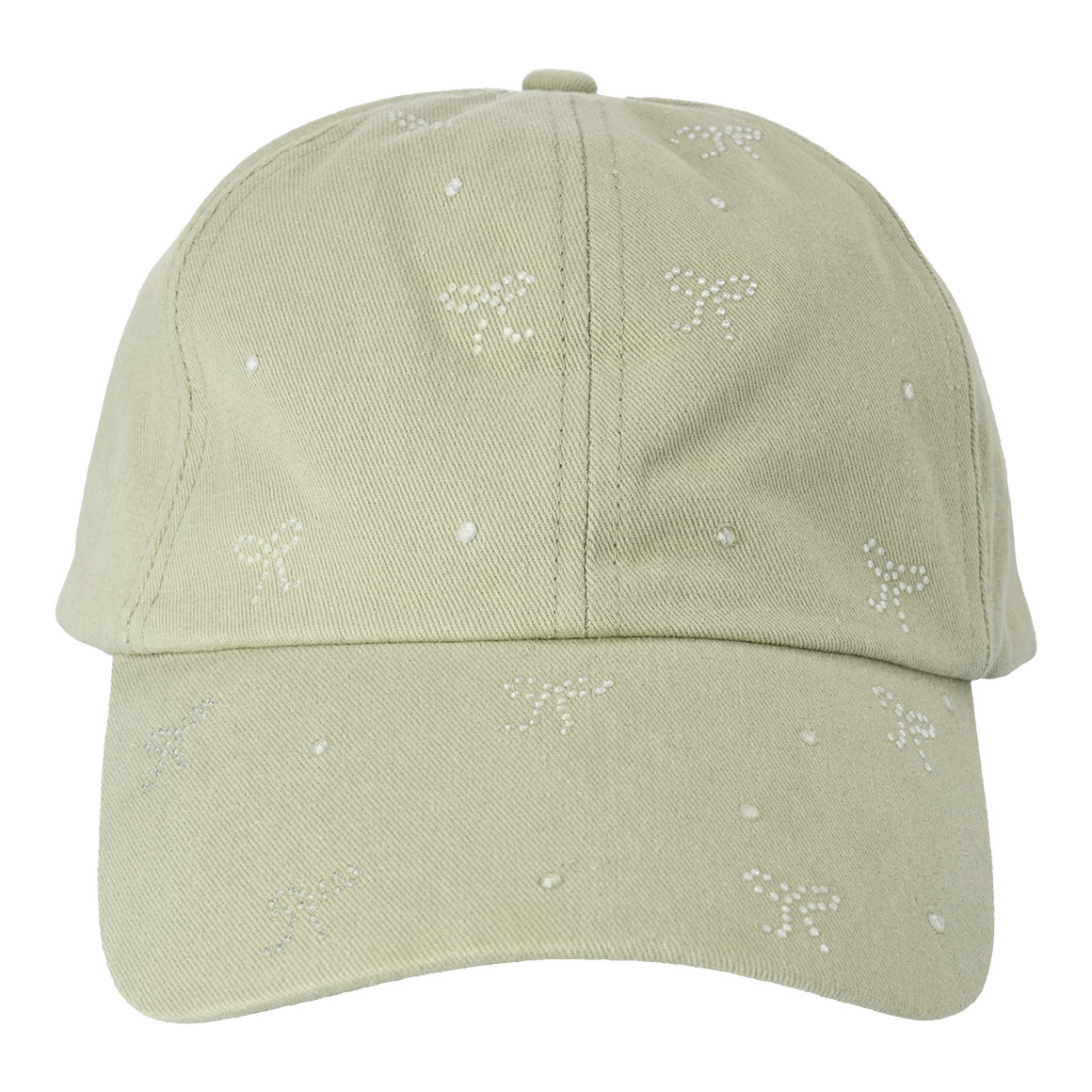 Damen Kappe mit Glitzersteinchen