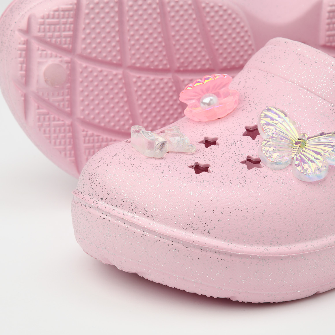 Mädchen Badesandalen mit Ansteckern