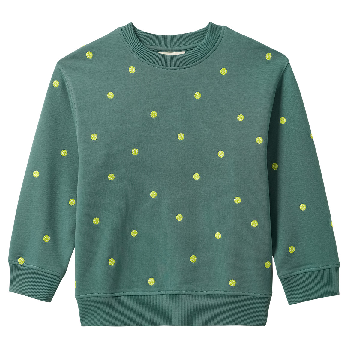 Jungen Sweatshirt mit Tennis-Stickerei