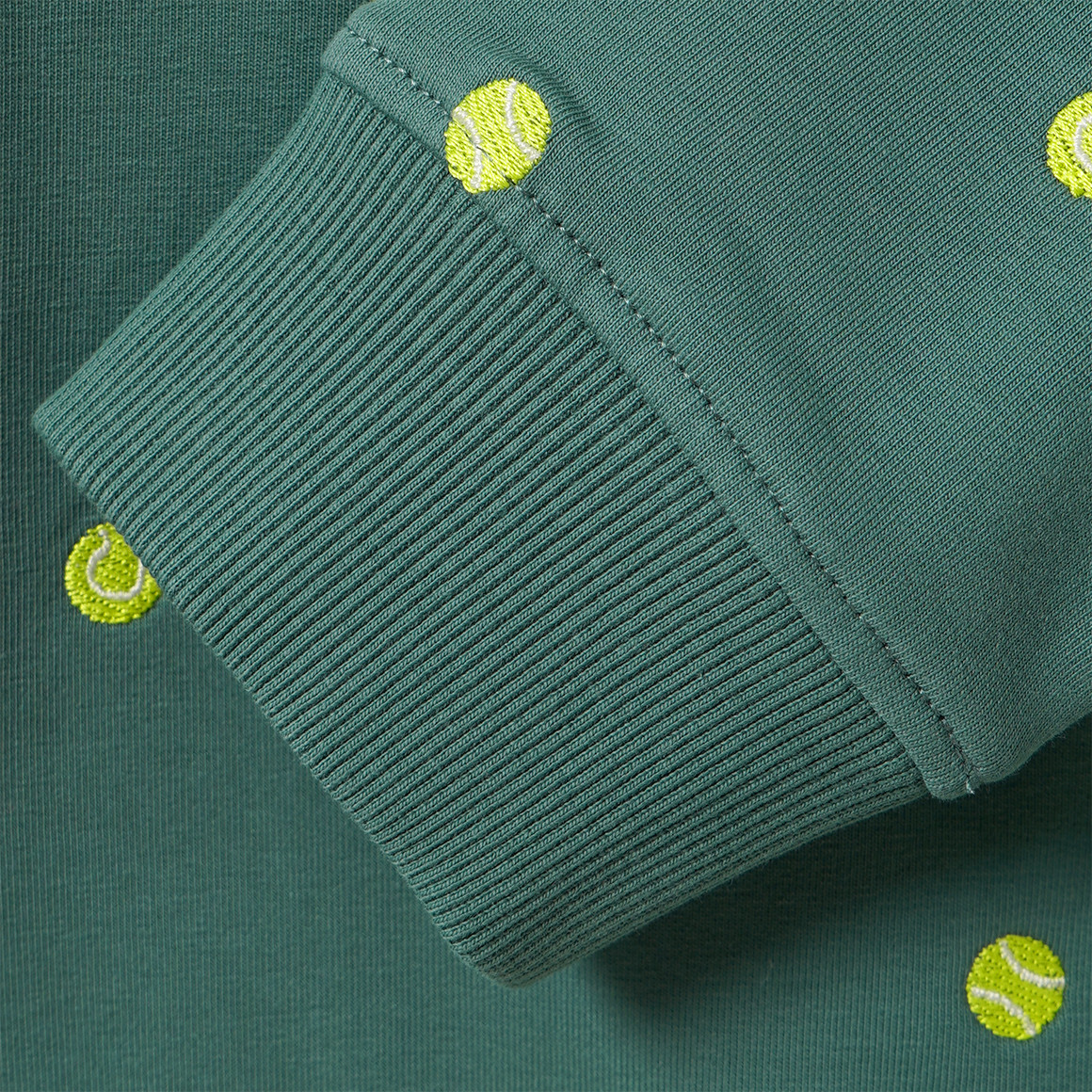 Jungen Sweatshirt mit Tennis-Stickerei