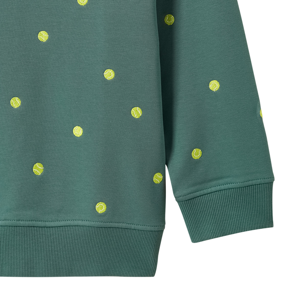 Jungen Sweatshirt mit Tennis-Stickerei
