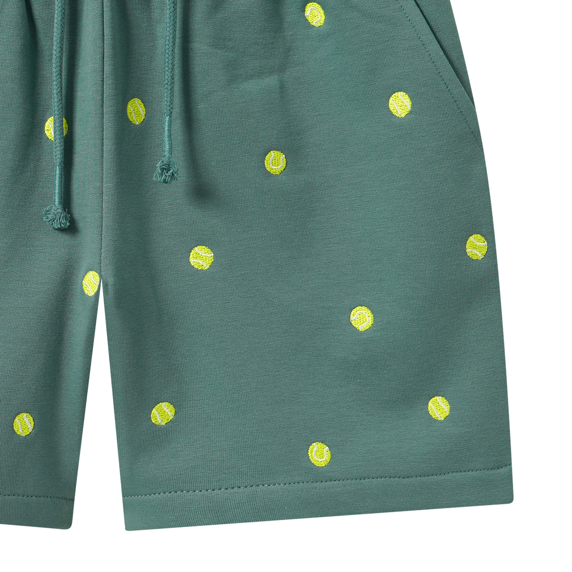 Jungen Joggingshorts mit Tennis-Stickerei