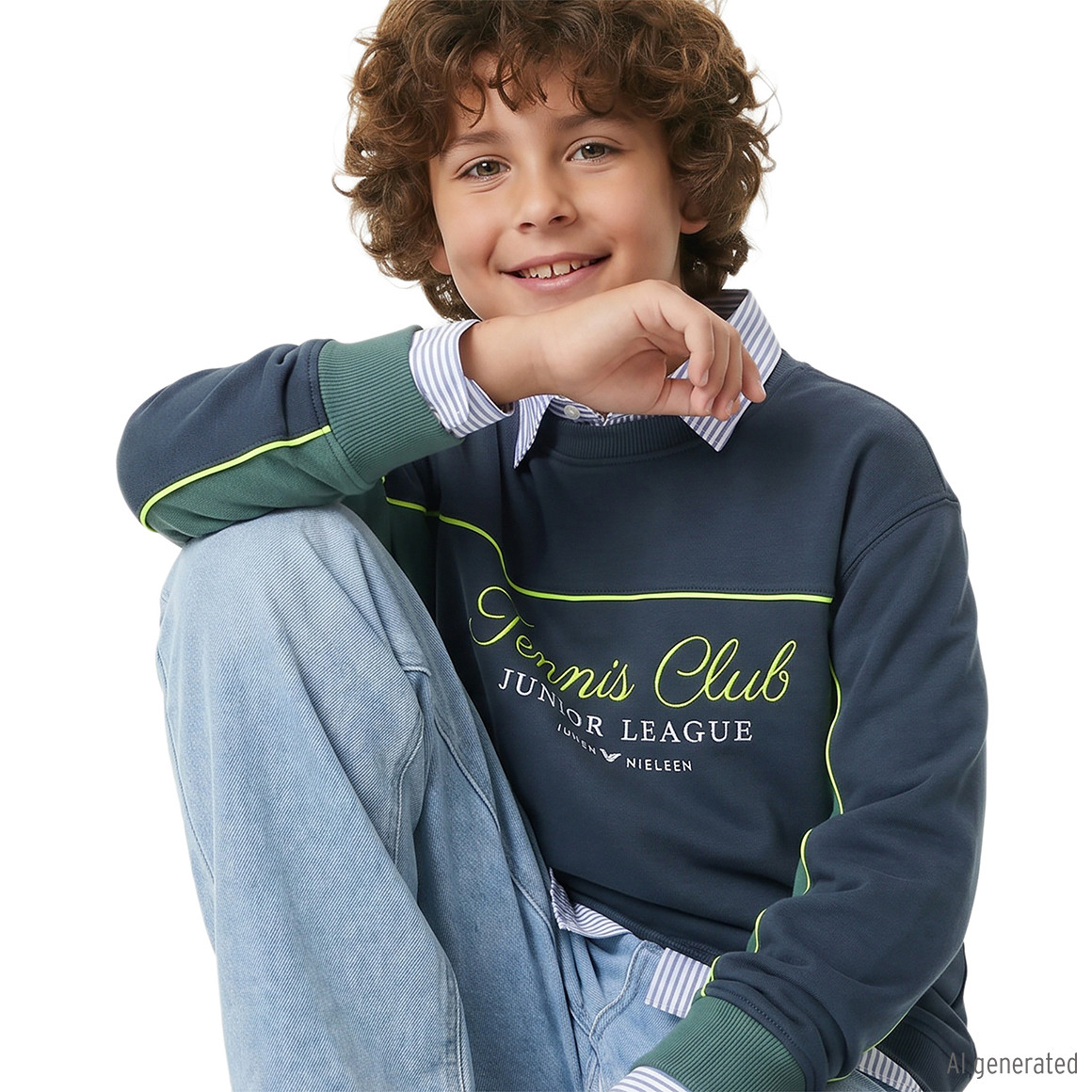 Jungen Sweatshirt im College-Style