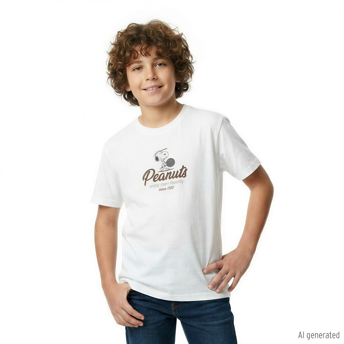 Peanuts T-Shirt mit großem Print