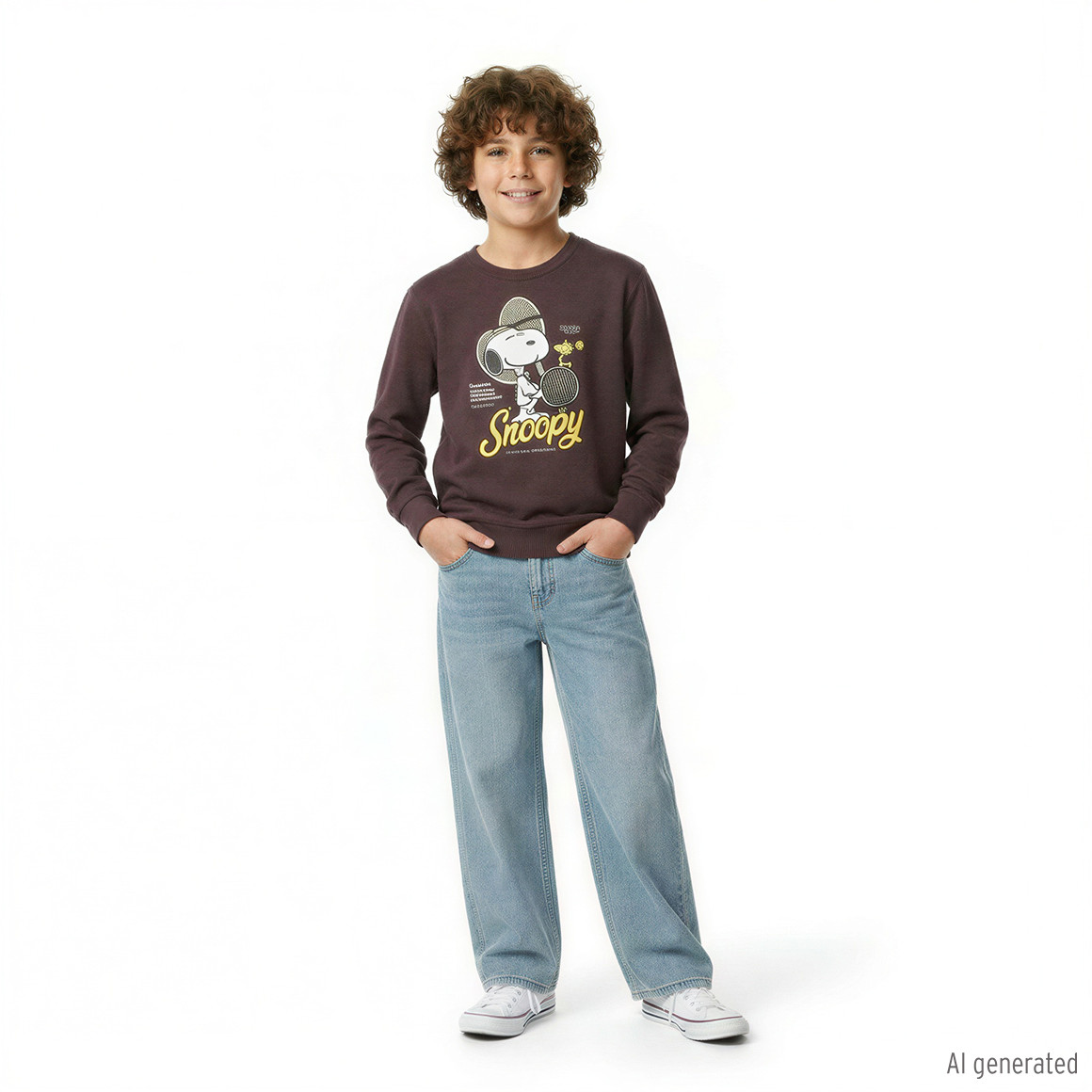 Jungen Straight-Jeans mit verstellbarem Bund
