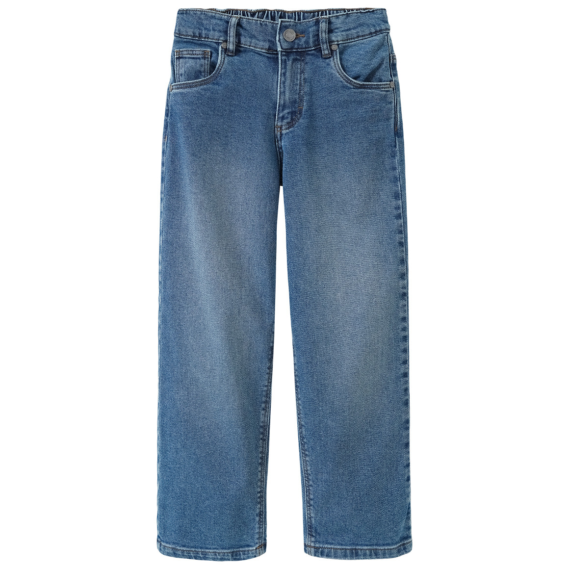 Jungen Straight-Jeans mit verstellbarem Bund