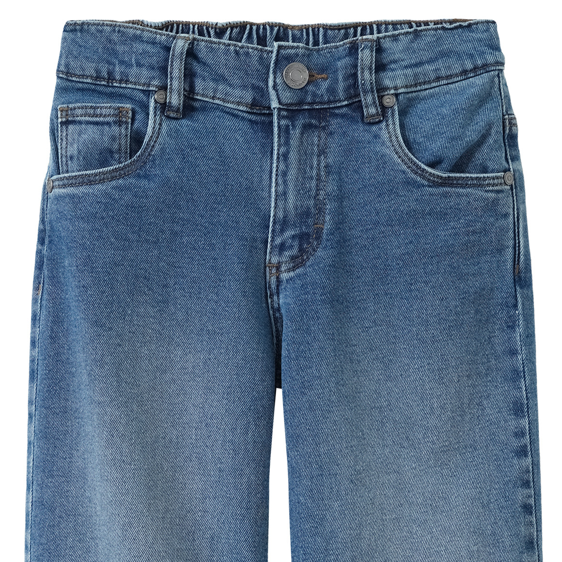 Jungen Straight-Jeans mit verstellbarem Bund